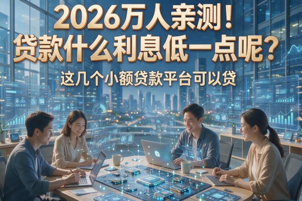 2026万人亲测!贷款什么利息低一点呢?这几个小额贷款平台可以贷