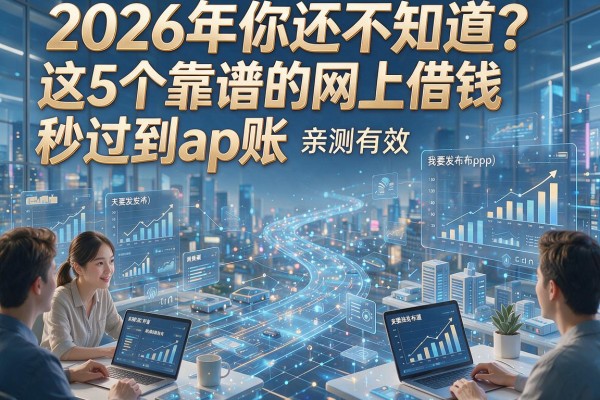 2026年你还不知道？这5个靠谱的网上借钱app秒过到账，亲测有效！
