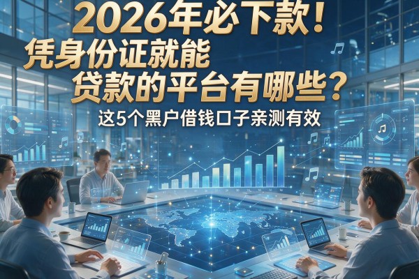 2026年必下款！凭身份证就能贷款的平台有哪些？这5个黑户借钱口子亲测有效！