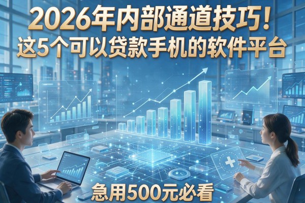 2026年内部通道技巧！这5个可以贷款手机的软件平台，急用500元必看