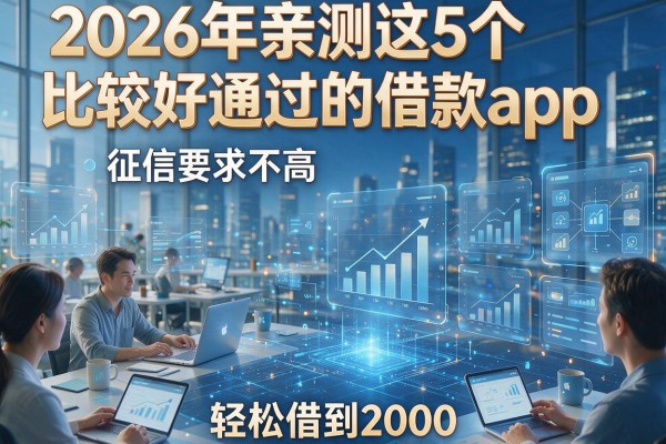 2026年亲测这5个比较好通过的借款app，征信要求不高，轻松借到2000！