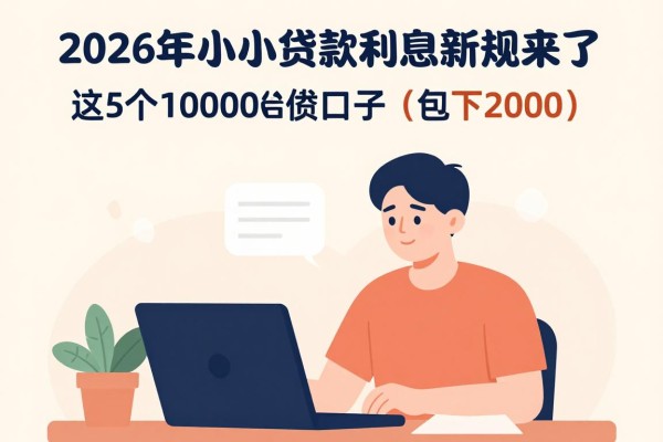 2026年小额贷款利息新规来了！这5个10000借款口子包下2000，速看
