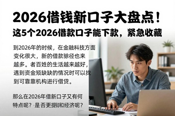 2026借钱新口子大盘点！这5个2026借款口子能下款，紧急收藏