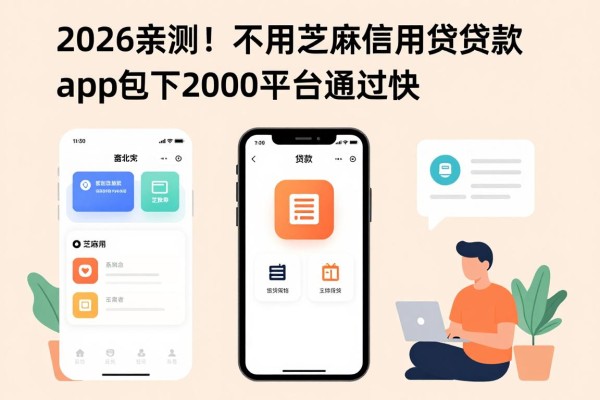 2026亲测！不用芝麻信用贷款app包下2000，这几个平台通过快