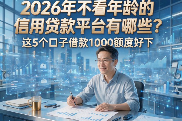 2026年不看年龄的信用贷款平台有哪些？这5个口子借款1000额度好下！