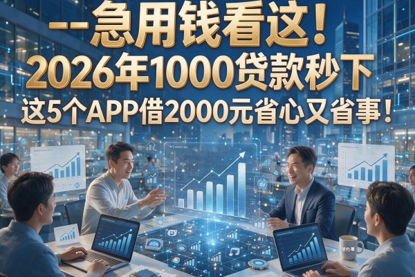 --急用钱看这！2026年1000贷款秒下，这5个APP借2000元省心又省事--