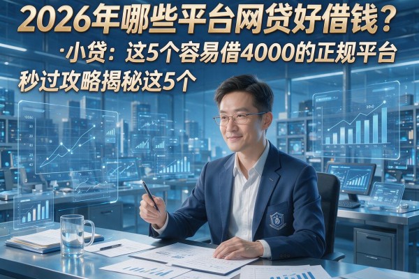 2026年哪些平台网贷好借钱？秒过攻略揭秘这5个容易借4000的正规平台！