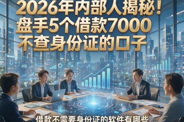 2026年内部人揭秘！盘点5个借款7000不查身份证的口子，借款不需要身份证的软件有哪些？