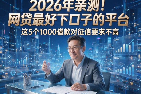 2026年亲测!网贷最好下口子的平台,这5个1000借款对征信要求不高
