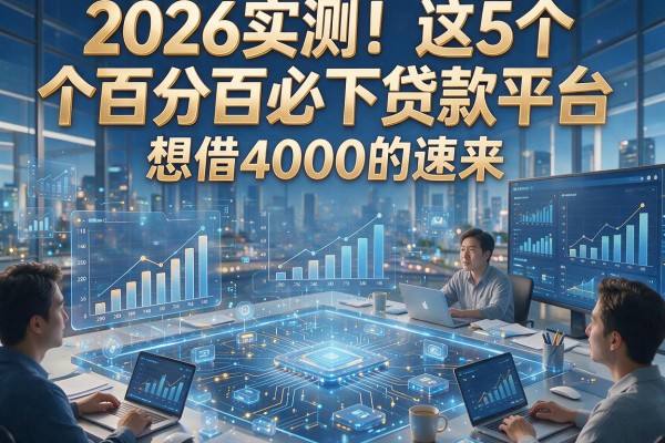 2026实测!这5个百分百必下贷款平台,想借4000的速来