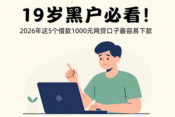 19岁黑户必看！2026年这5个借款1000元网贷口子最容易下款