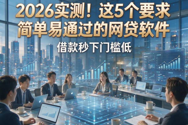 2026实测！这5个要求简单易通过的网贷软件，借款秒下门槛低