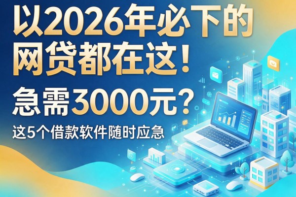 2026年必下的网贷都在这！急需3000元？这5个借款软件随时应急
