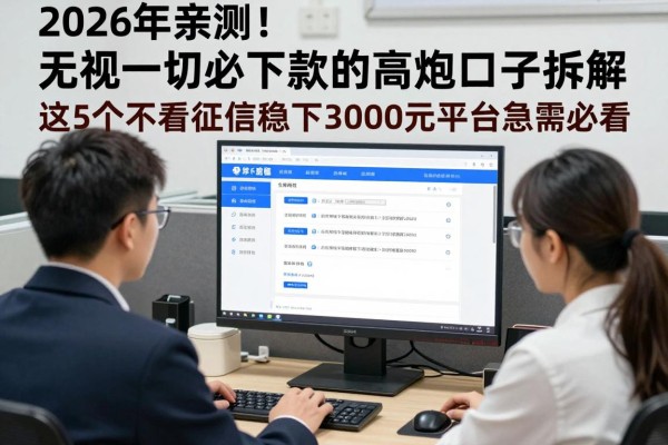 2026年亲测!无视一切必下款的高炮口子拆解,这5个不看征信稳下3000元的平台急需必看