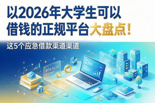 2026年大学生可以借钱的正规平台大盘点!这5个应急借款渠道,关键时候真能解燃眉之急