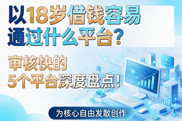 18岁借钱容易通过什么平台？审核快的5个平台深度盘点！