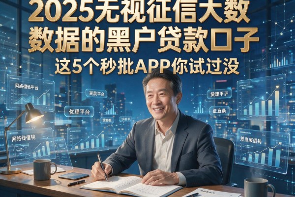 2025无视征信大数据的黑户贷款口子,这5个秒批APP你试过没?