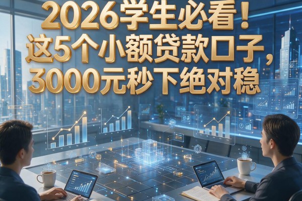 2026学生必看!这5个小额贷款口子,3000元秒下绝对稳!