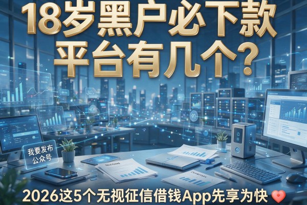 18岁黑户必下款平台有几个？2026这5个无视征信借钱App先享为快