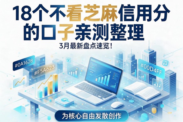 18个不看芝麻信用分的口子亲测整理，3月最新盘点速览！