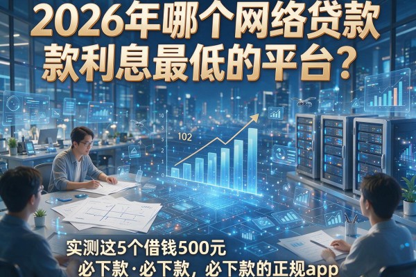2026年哪个网络贷款利息最低的平台?实测这5个借钱500元必下款的正规app