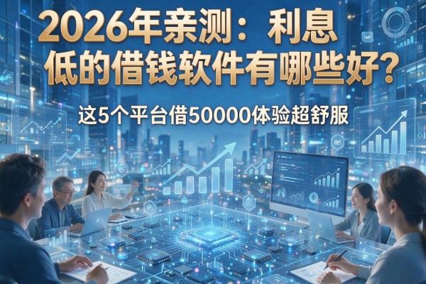 2026年亲测:利息低的借钱软件有哪些好?这5个平台借50000体验超舒服