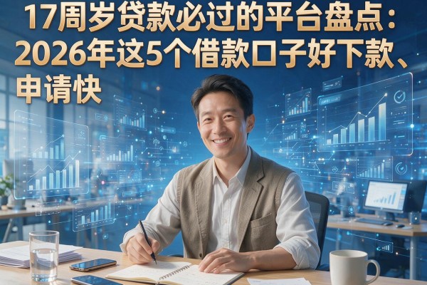 17周岁贷款必过的平台盘点：2026年这5个借款口子好下款、申请快
