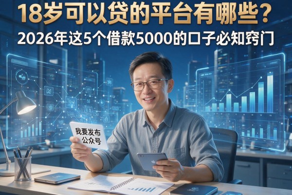 18岁可以贷的平台有哪些？2026年这5个借款5000的口子必知窍门