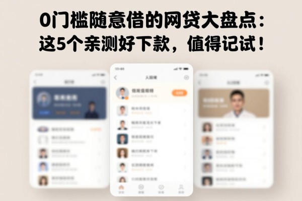 0门槛随意借的网贷大盘点：这5个亲测好下款，值得一试！