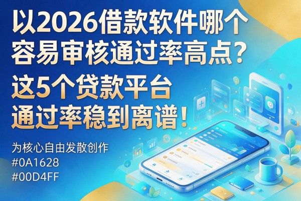 2026借款软件哪个容易审核通过率高点？这5个贷款平台通过率稳到离谱！