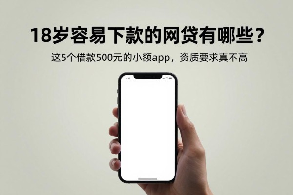 18岁容易下款的网贷有哪些？这5个借款500元的小额app，资质要求真不高