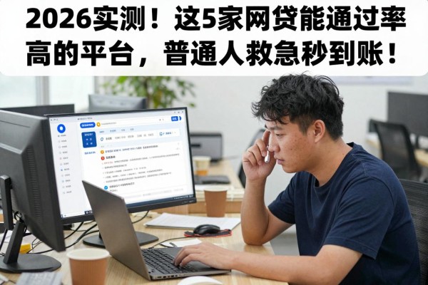 2026实测!这5家网贷能通过率高的平台,普通人救急秒到账!