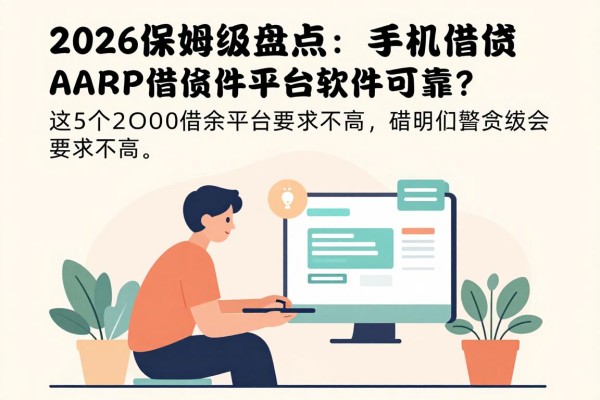 2026保姆级盘点:手机借钱有什么APP软件可靠?这5个2000借款平台要求不高