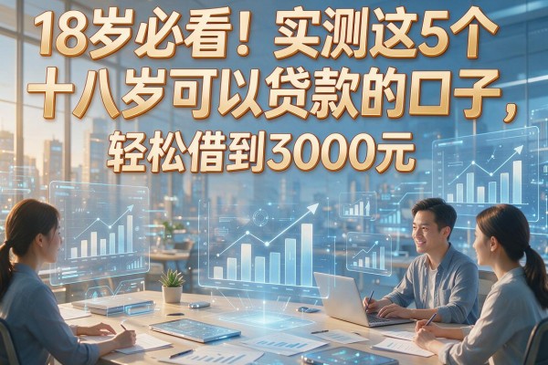 18岁必看!实测这5个十八岁可以贷款的口子,轻松借到3000元