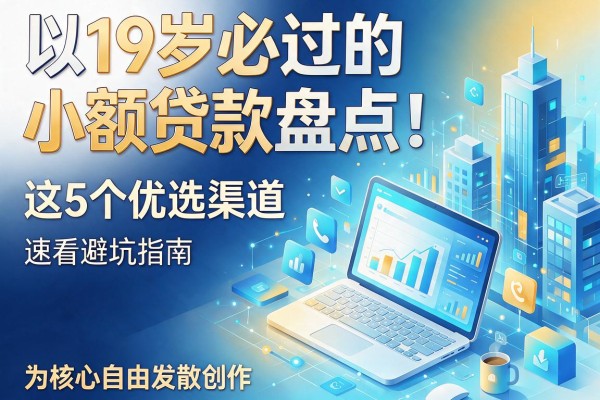 19岁必过的小额贷款盘点！这5个优选渠道，速看避坑指南