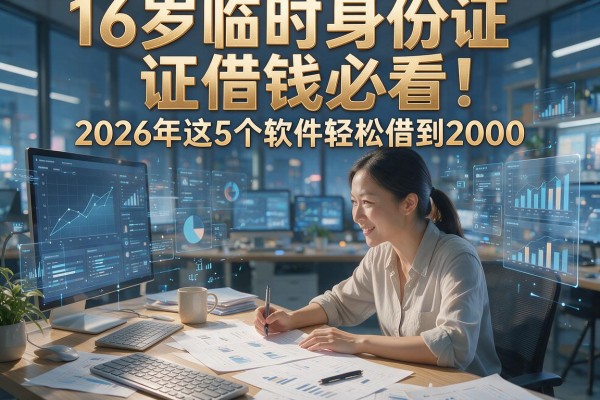 16岁临时身份证借钱必看!2026年这5个软件轻松借到2000