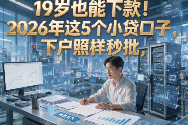 19岁也能下款！2026年这5个小贷口子，下户照样秒批