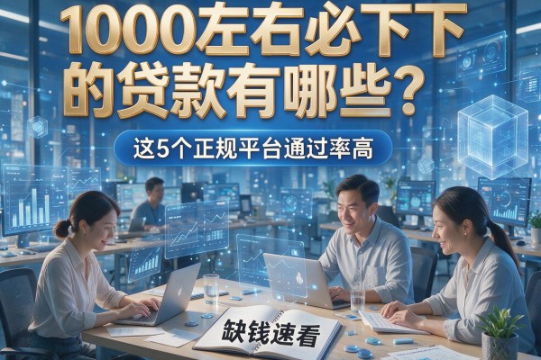 1000左右必下的贷款有哪些?这5个正规平台通过率高,缺钱速看!