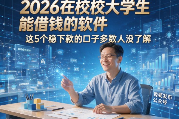 2026在校大学生能借钱的软件，这5个稳下款的口子多数人没了解！