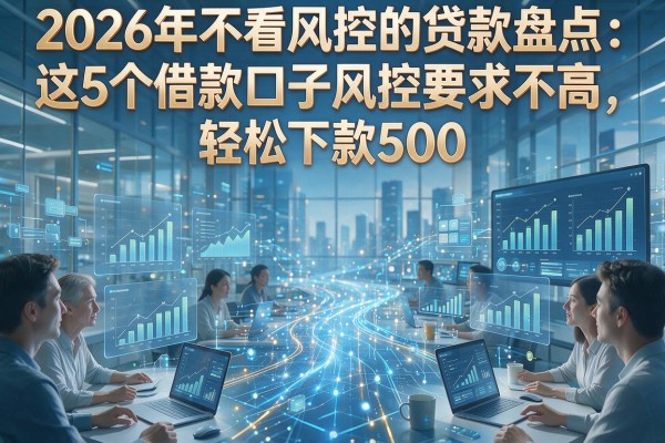 2026年不看风控的贷款盘点：这5个借款口子风控要求不高，轻松下款500