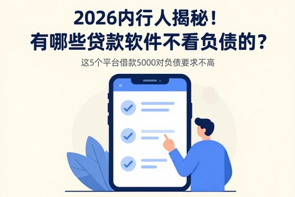 2026内行人揭秘！有哪些贷款软件不看负债的？这5个平台借款5000对负债要求不高