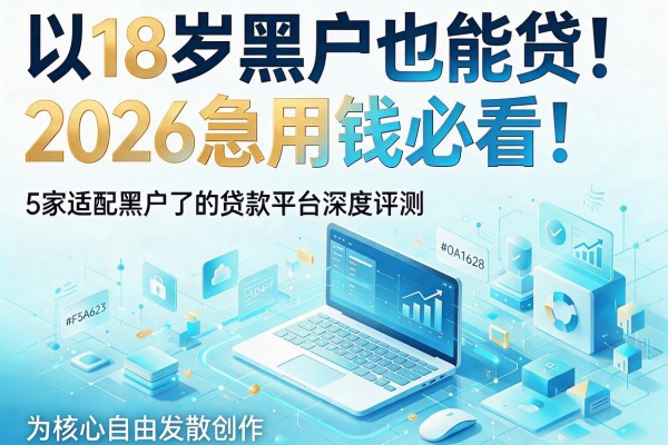 18岁黑户也能贷！2026急用钱必看：5家适配黑户的贷款平台深度评测