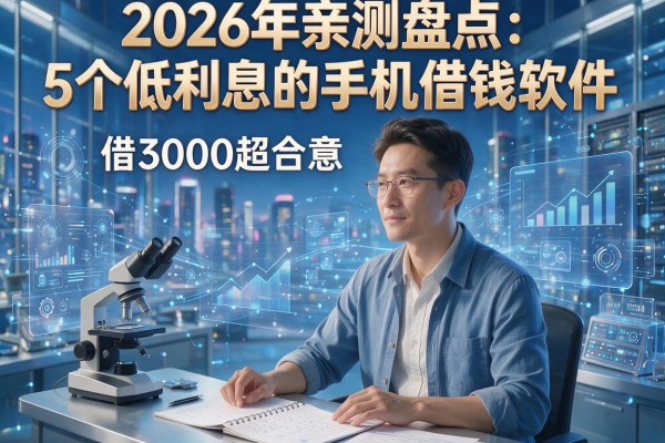 2026年亲测盘点:5个低利息的手机借钱软件,借3000超合意!