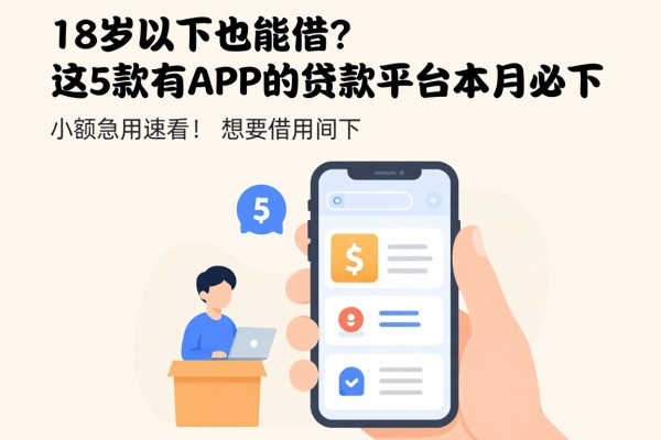 18岁以下也能借？这5款有APP的贷款平台本月必下，小额急用速看！