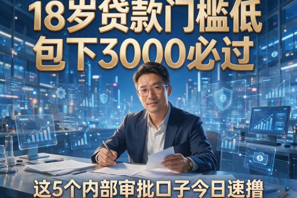 18岁贷款门槛低包下3000必过，这5个内部审批口子今日速撸！