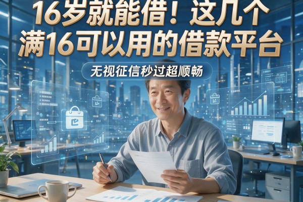 16岁就能借!这几个满16可以用的借款平台,无视征信秒过超顺畅