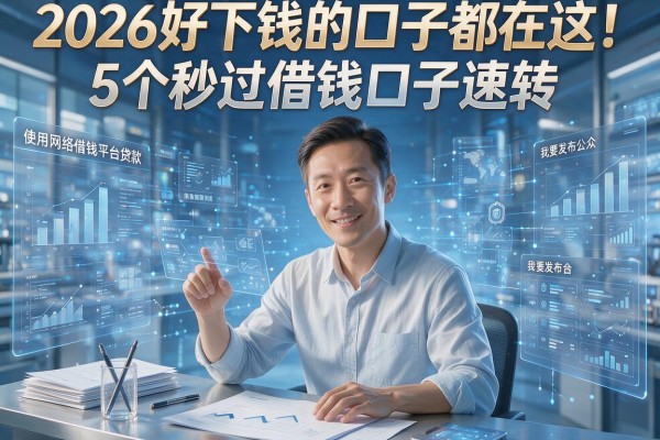 2026好下钱的口子都在这!5个秒过借钱口子速转