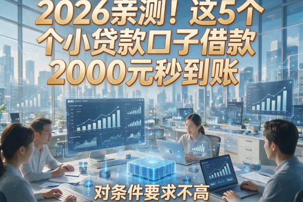 2026亲测!这5个小贷款口子借款2000元秒到账,对条件要求不高