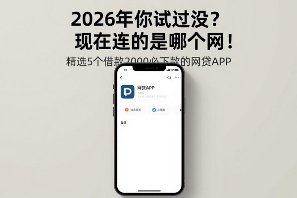 2026年你试过没？现在连的是哪个网！精选5个借款2000必下款的网贷APP