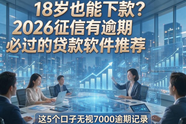 18岁也能下款?2026征信有逾期必过的贷款软件推荐,这5个口子无视7000逾期记录